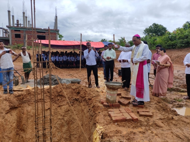 Foundation Laid For Presbytery in Karbook 